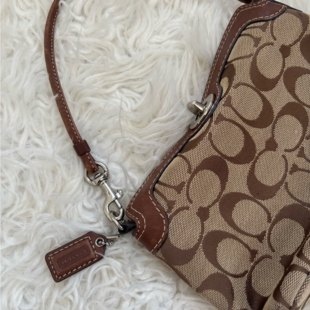 Coach Signature Sufflette Cloth Mini Bag - Picture 2 of 7